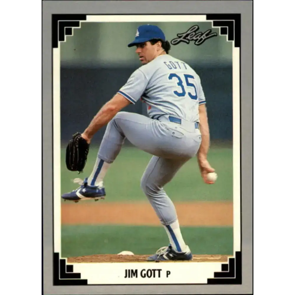 1991 Leaf #229 Jim Gott NM-MT Los Angeles Dodgers Baseball Card - Baseball Card Single