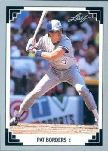 1991 Leaf #23 Pat Borders NM-MT Blue Jays - Baseball Card Single