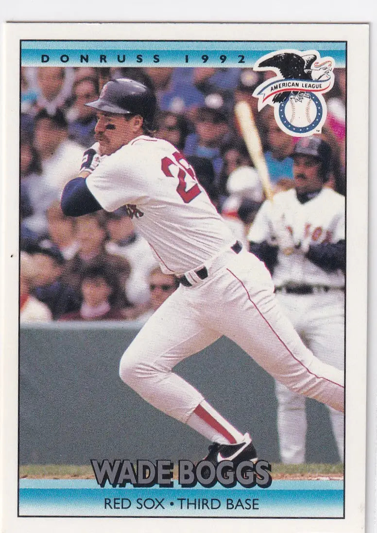 1991 LEAF #23 WADE BOGGS- BOSTON RED SOX - Baseball Card Single