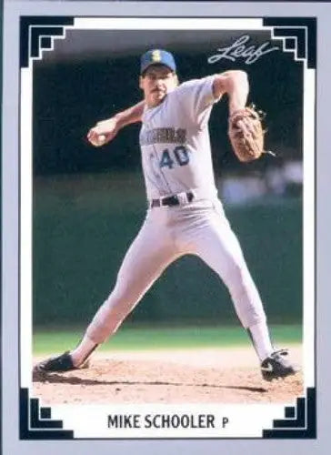 1991 Leaf #230 Mike Schooler NM-MT Mariners - Baseball Card Single