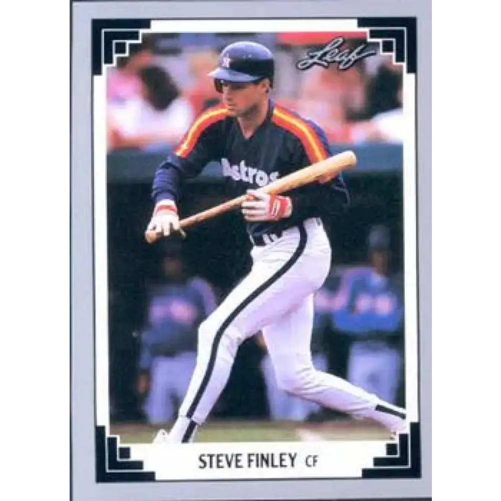 1991 Leaf #231 Steve Finley NM-MT Houston Astros Baseball Card - Baseball Card Single