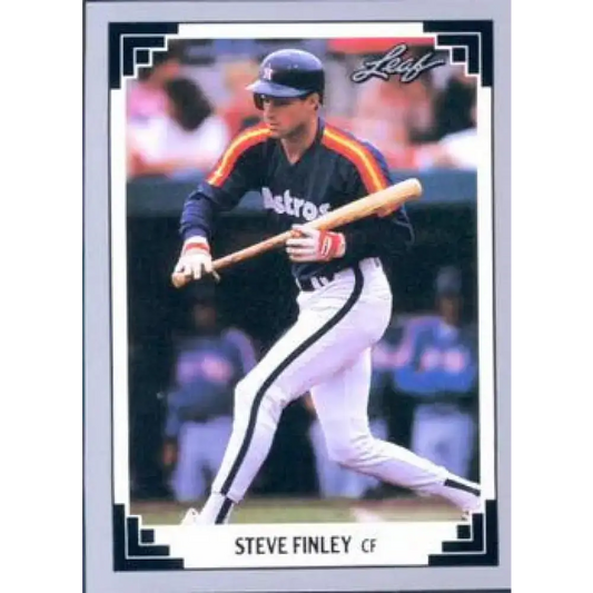 1991 Leaf #231 Steve Finley NM-MT Houston Astros Baseball Card - Baseball Card Single