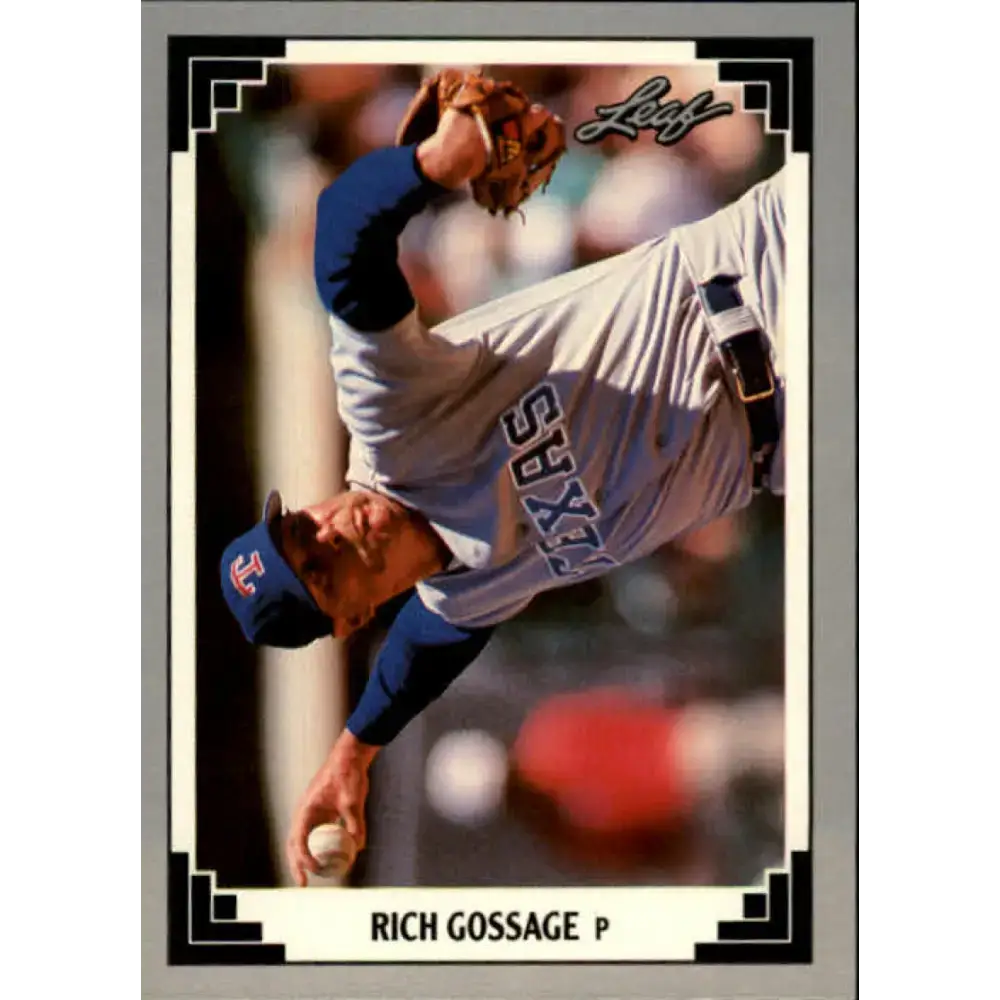 1991 Leaf #236 Rich Gossage NM-MT Texas Rangers Baseball Card - Baseball Card Single