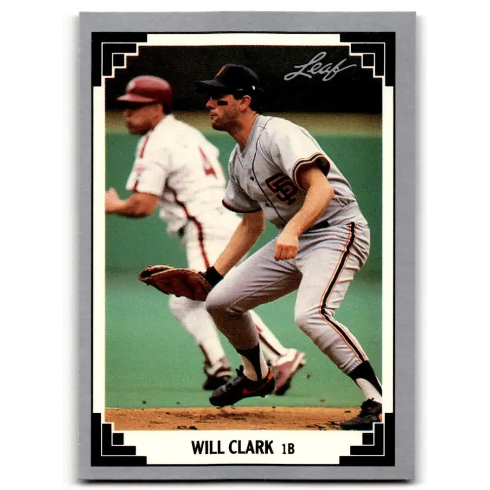 1991 Leaf #238 Will Clark NM-MT San Francisco Giants Baseball Card - Baseball Card Single