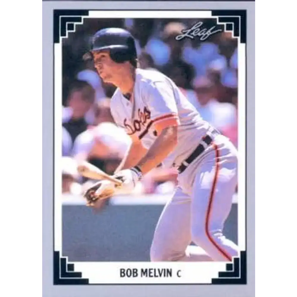 1991 Leaf #240 Bob Melvin NM-MT Baltimore Orioles Baseball Card - Baseball Card Single