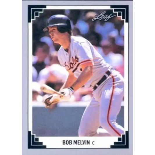 1991 Leaf #240 Bob Melvin NM-MT Baltimore Orioles Baseball Card - Baseball Card Single