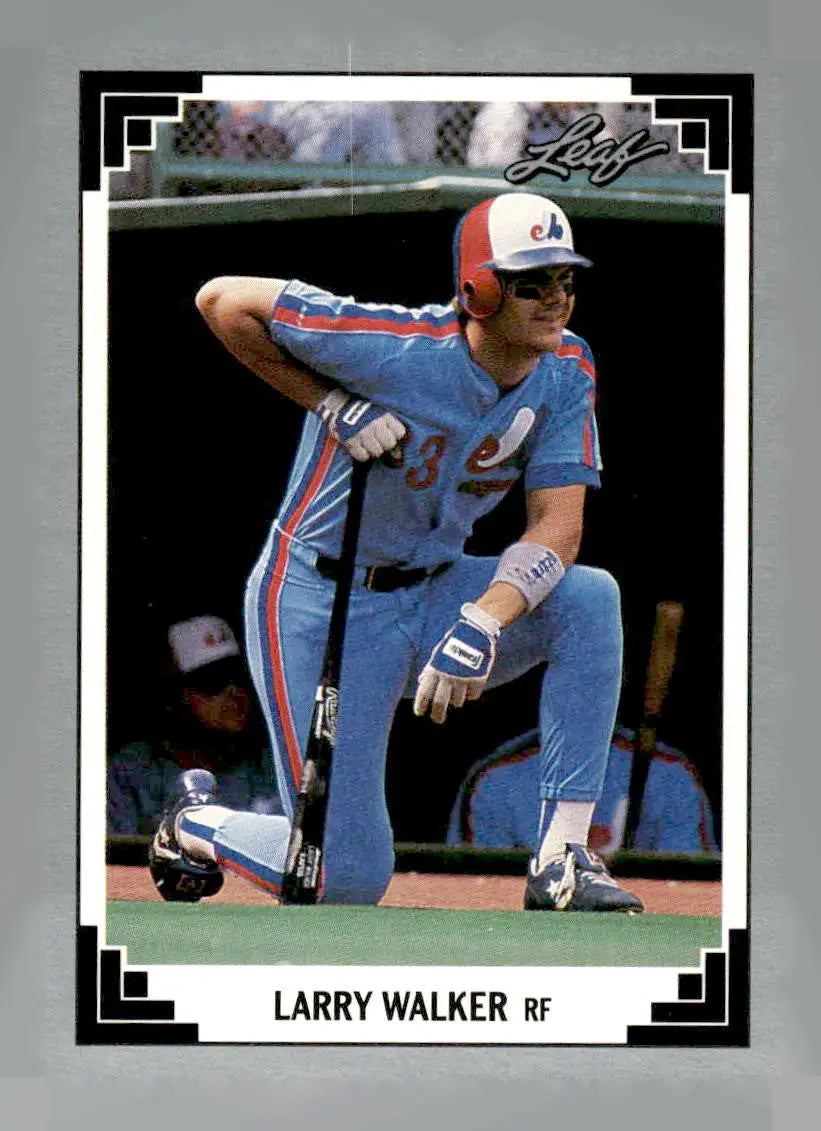 1991 Leaf #241 Larry Walker - Baseball Card Single