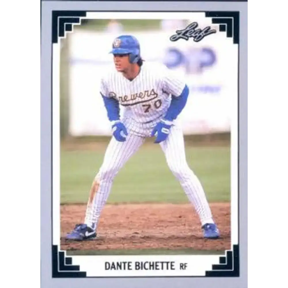 1991 Leaf #242 Dante Bichette NM-MT Milwaukee Brewers Baseball Card - Baseball Card Single