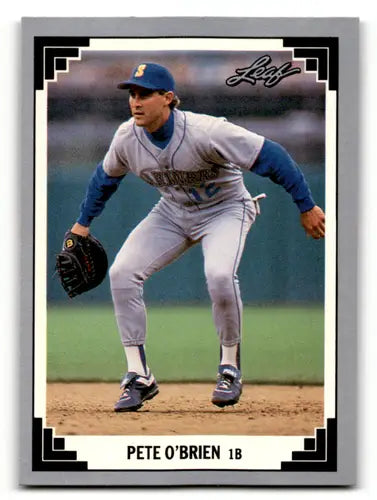1991 Leaf #244 Pete O’Brien EX/NM Mariners ID:55899 - Baseball Card Single