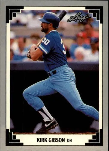1991 Leaf #249 Kirk Gibson NM-MT Royals - Baseball Card Single