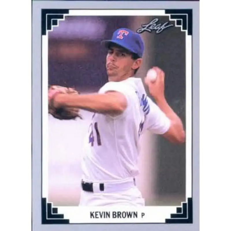 1991 Leaf #250 Kevin Brown NM-MT Texas Rangers Baseball Card - Baseball Card Single