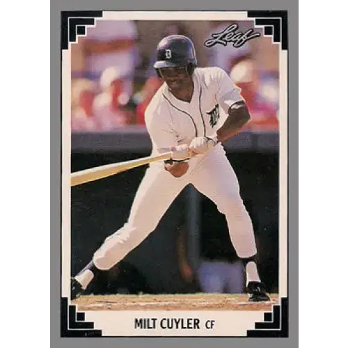 1991 Leaf #251 Milt Cuyler NM-MT Detroit Tigers Baseball Card - Baseball Card Single