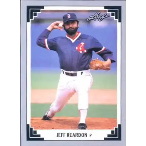 1991 Leaf #252 Jeff Reardon NM-MT Boston Red Sox Baseball Card - Baseball Card Single