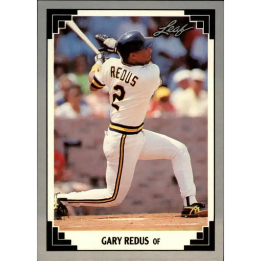 1991 Leaf #254 Gary Redus NM-MT Pittsburgh Pirates Baseball Card - Baseball Card Single