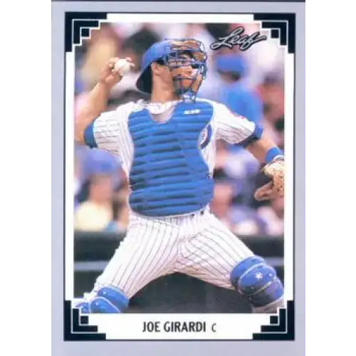 1991 Leaf #258 Joe Girardi NM-MT Chicago Cubs Baseball Card - Baseball Card Single