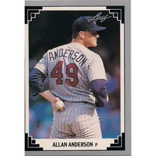 1991 Leaf #259 Allan Anderson NM-MT Minnesota Twins Baseball Card - Baseball Card Single