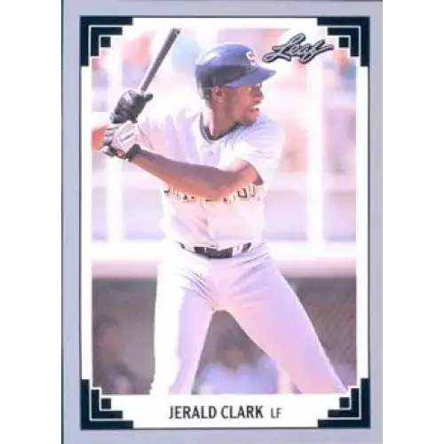 1991 Leaf #265 Jerald Clark NM-MT San Diego Padres Baseball Card - Baseball Card Single