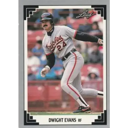 1991 Leaf #266 Dwight Evans NM-MT Baltimore Orioles Baseball Card - Baseball Card Single