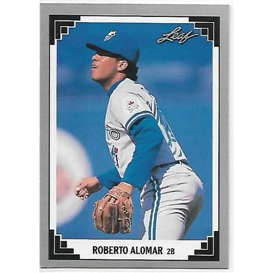 1991 Leaf #267 Roberto Alomar NM-MT Toronto Blue Jays Baseball Card - Baseball Card Single