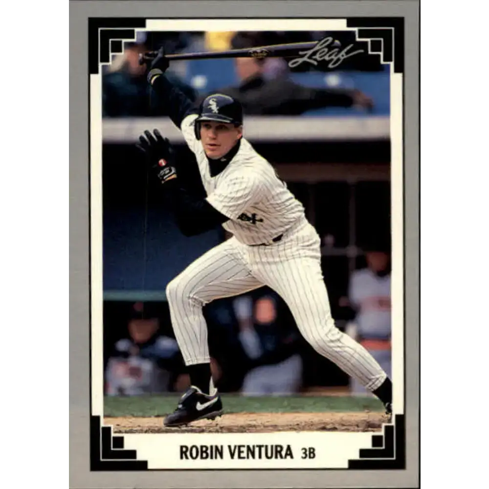 1991 Leaf #271 Robin Ventura NM-MT Chicago White Sox Baseball Card - Baseball Card Single