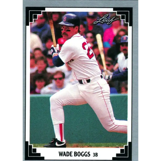 1991 Leaf #273 Wade Boggs NM-MT Boston Red Sox Baseball Card - Baseball Card Single