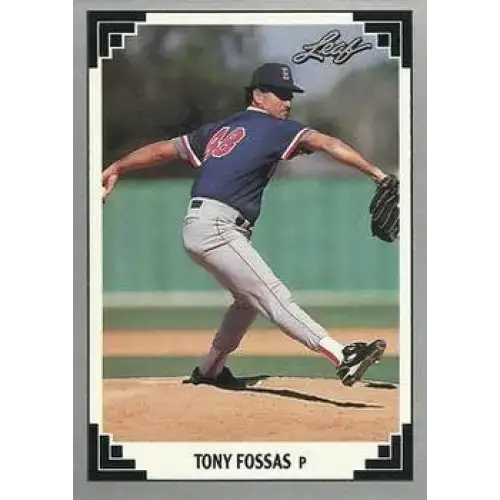 1991 Leaf #276 Tony Fossas NM-MT Boston Red Sox Baseball Card - Baseball Card Single