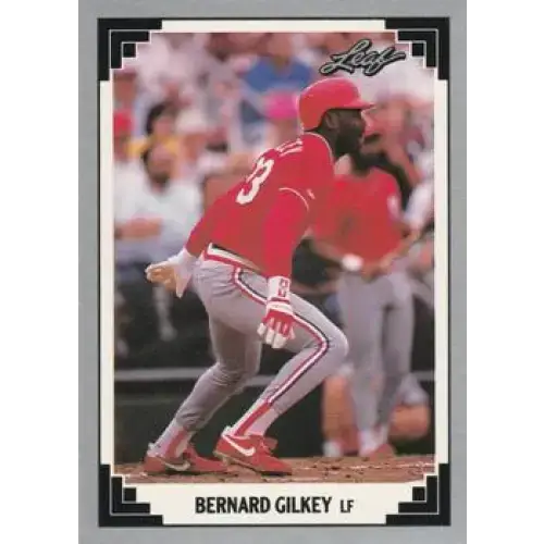 1991 Leaf #286 Bernard Gilkey NM-MT St. Louis Cardinals Baseball Card - Baseball Card Single