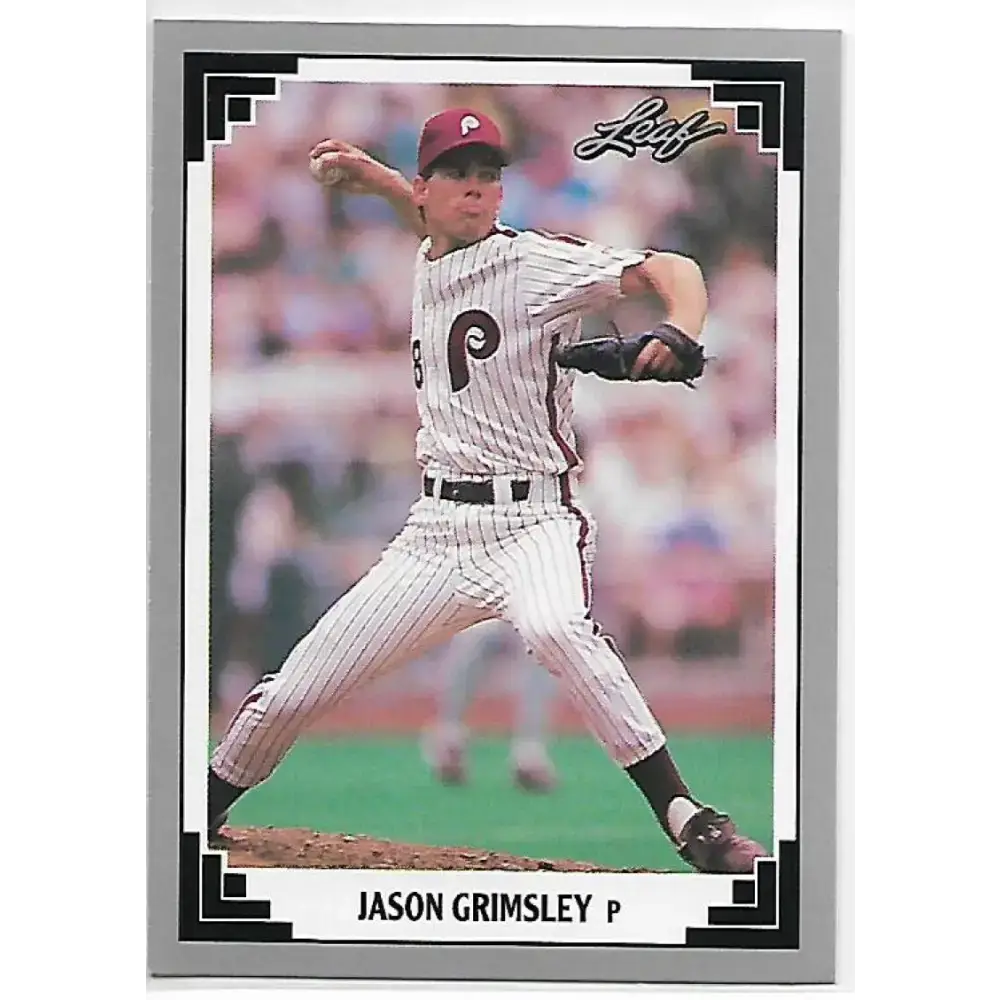 1991 Leaf #288 Jason Grimsley NM-MT Philadelphia Phillies Baseball Card - Baseball Card Single