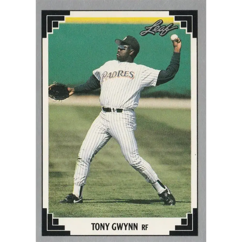 1991 Leaf #290 Tony Gwynn NM-MT San Diego Padres Baseball Card - Baseball Card Single