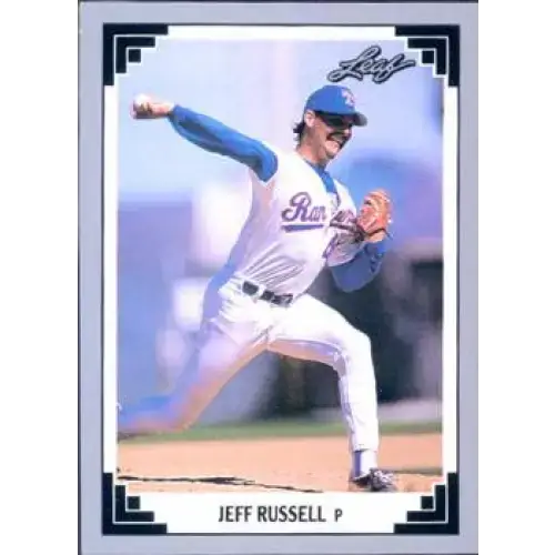 1991 Leaf #291 Jeff Russell NM-MT Texas Rangers Baseball Card - Baseball Card Single
