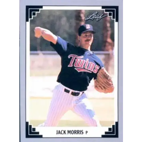 1991 Leaf #294 Jack Morris NM-MT Minnesota Twins Baseball Card - Baseball Card Single