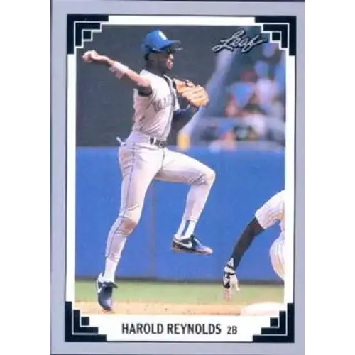 1991 Leaf #297 Harold Reynolds NM-MT Seattle Mariners Baseball Card - Baseball Card Single