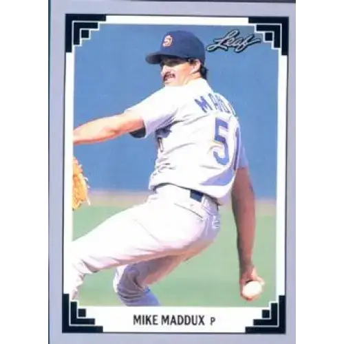 1991 Leaf #300 Mike Maddux NM-MT San Diego Padres Baseball Card - Baseball Card Single