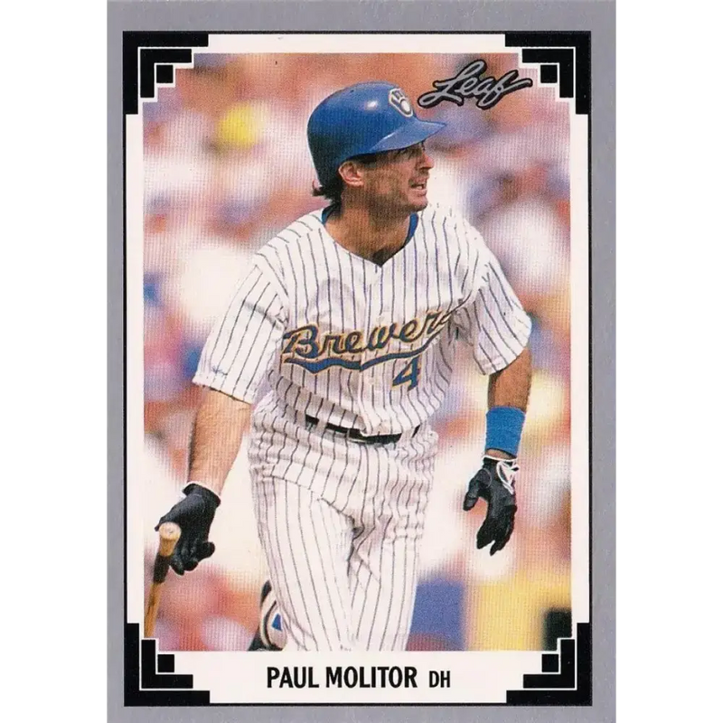 1991 Leaf #302 Paul Molitor NM-MT Milwaukee Brewers Baseball Card - Baseball Card Single