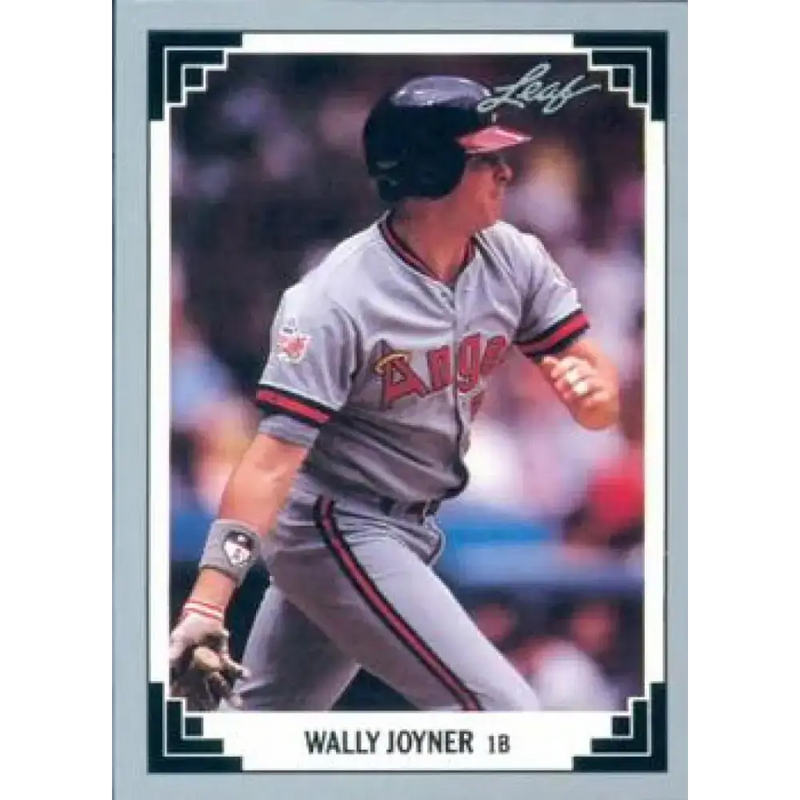 1991 Leaf #31 Wally Joyner NM-MT California Angels Baseball Card - Baseball Card Single