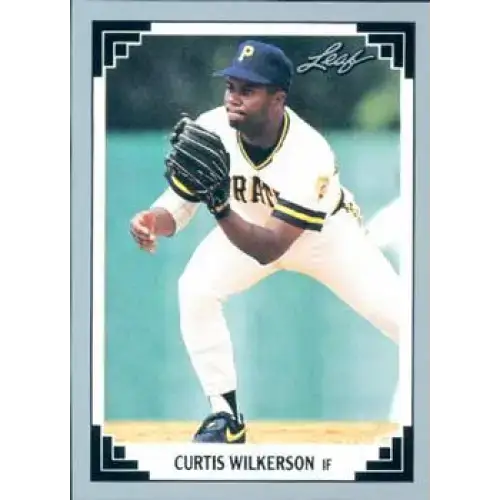 1991 Leaf #317 Curtis Wilkerson NM-MT Pittsburgh Pirates Baseball Card - Baseball Card Single