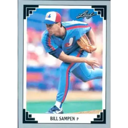 1991 Leaf #318 Bill Sampen NM-MT Montreal Expos Baseball Card - Baseball Card Single