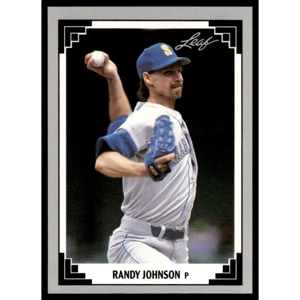 1991 Leaf #319 Randy Johnson NM-MT Seattle Mariners Baseball Card - Baseball Card Single