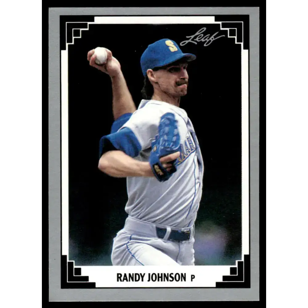 1991 Leaf #319 Randy Johnson NM-MT Seattle Mariners Baseball Card - Baseball Card Single