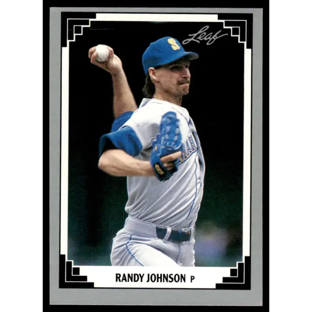 1991 Leaf #319 Randy Johnson NM-MT Seattle Mariners Baseball Card - Baseball Card Single