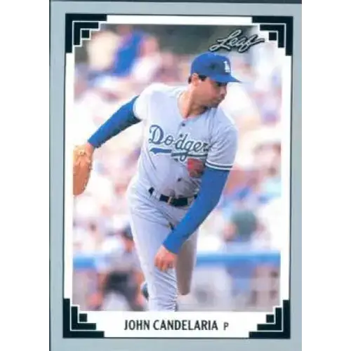1991 Leaf #324 John Candelaria NM-MT Los Angeles Dodgers Baseball Card - Baseball Card Single