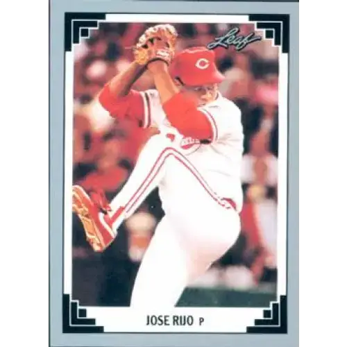 1991 Leaf #326 Jose Rijo NM-MT Cincinnati Reds Baseball Card - Baseball Card Single