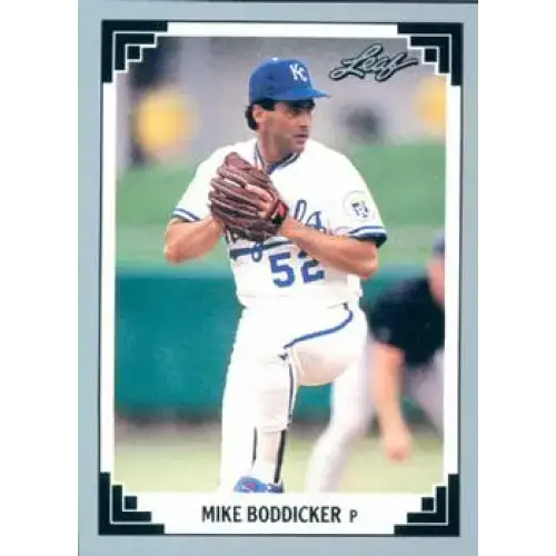 1991 Leaf #330 Mike Boddicker NM-MT Kansas City Royals Baseball Card - Baseball Card Single