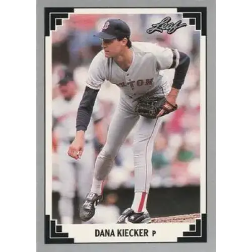 1991 Leaf #341 Dana Kiecker NM-MT Boston Red Sox Baseball Card - Baseball Card Single