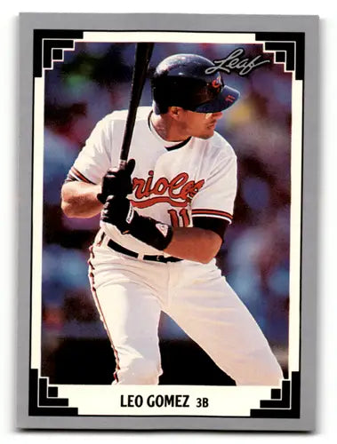 1991 Leaf #35 Leo Gomez NM Near Mint Orioles ID:55914 - Baseball Card Single