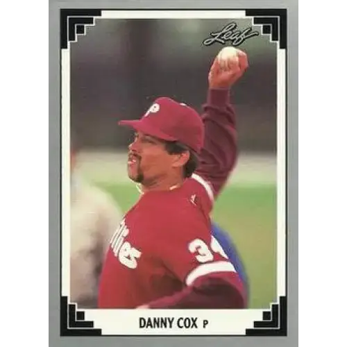 1991 Leaf #350 Danny Cox NM-MT Philadelphia Phillies Baseball Card - Baseball Card Single