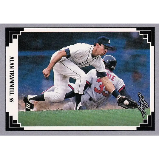 1991 Leaf #351 Alan Trammell NM-MT Detroit Tigers Baseball Card - Baseball Card Single