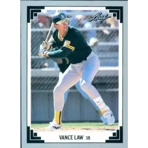 1991 Leaf #355 Vance Law NM-MT Oakland Athletics Baseball Card - Baseball Card Single