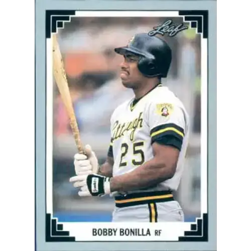 1991 Leaf #357 Bobby Bonilla NM-MT Pittsburgh Pirates Baseball Card - Baseball Card Single