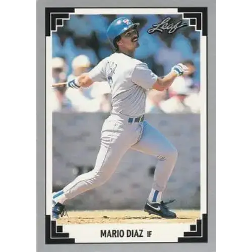 1991 Leaf #363 Mario Diaz NM-MT Texas Rangers Baseball Card - Baseball Card Single